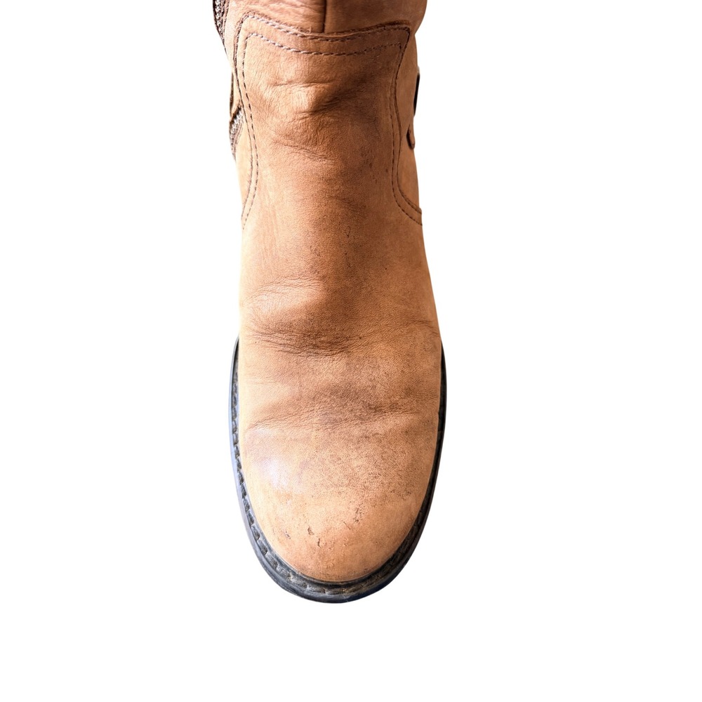 Timberland Womens Tan Leather Tall Riding Boots Buckle Size 10M - Picture 4 of 16